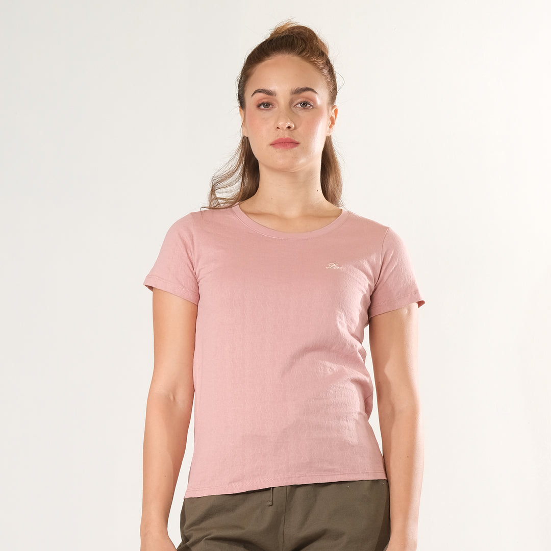 LEE LADIES ROUND NECK WITH SMALL LOGO TEE