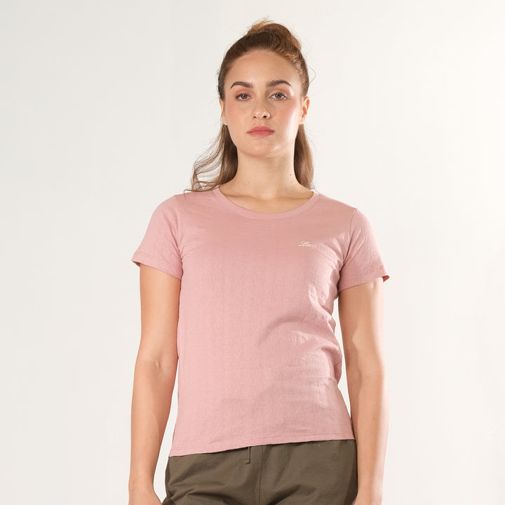 LEE LADIES ROUND NECK WITH SMALL LOGO TEE