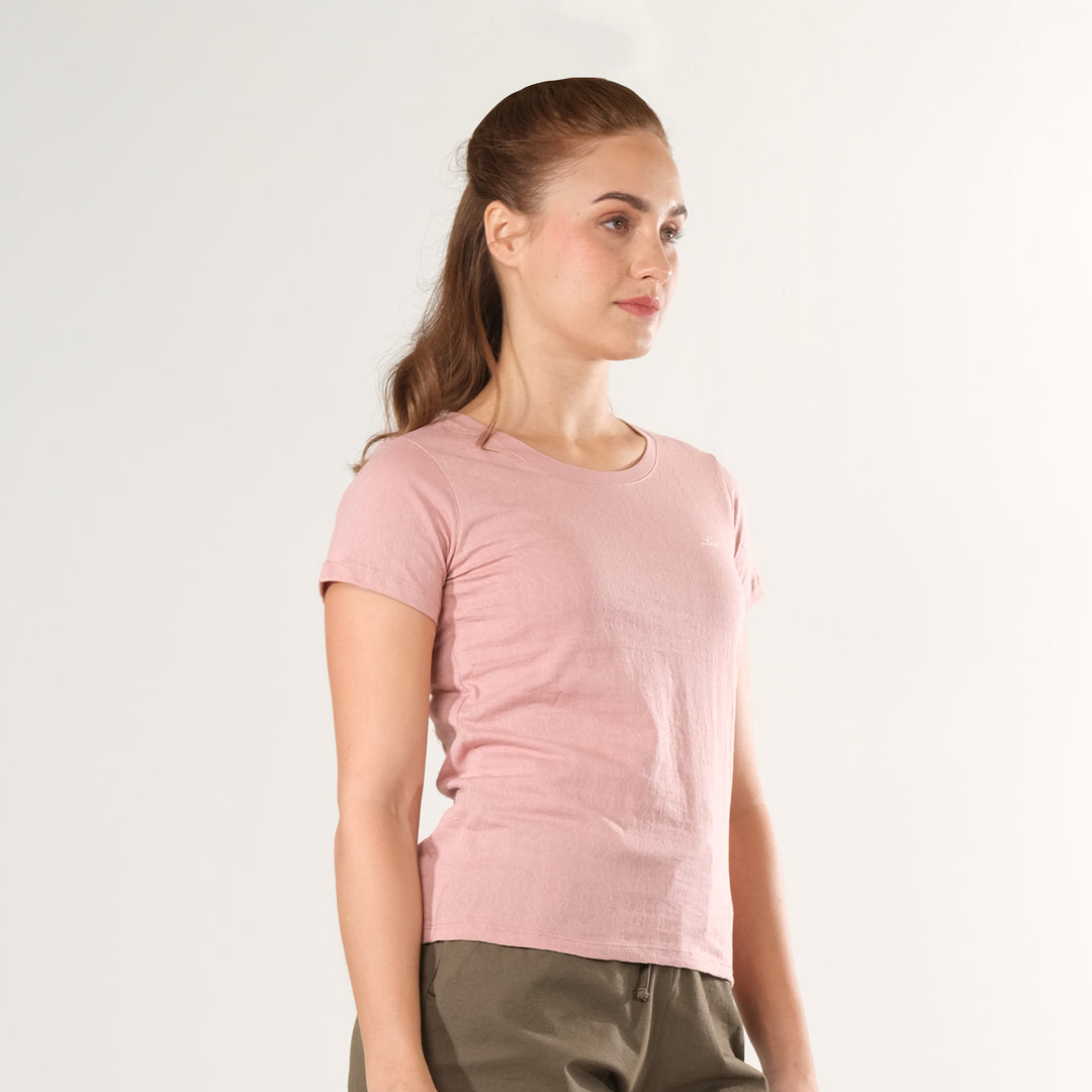 LEE LADIES ROUND NECK WITH SMALL LOGO TEE