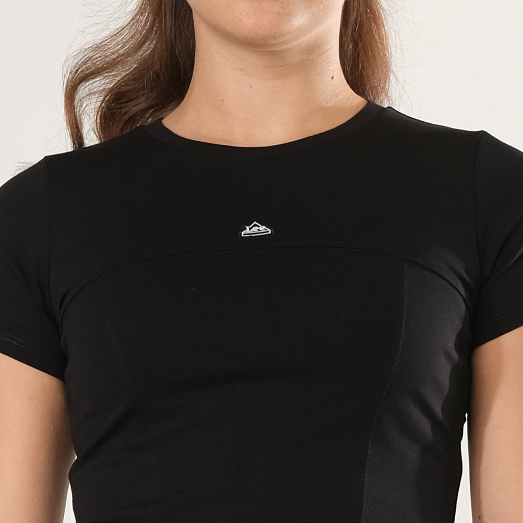 LEE LADIES MODIFIED SEMI CROP TEE