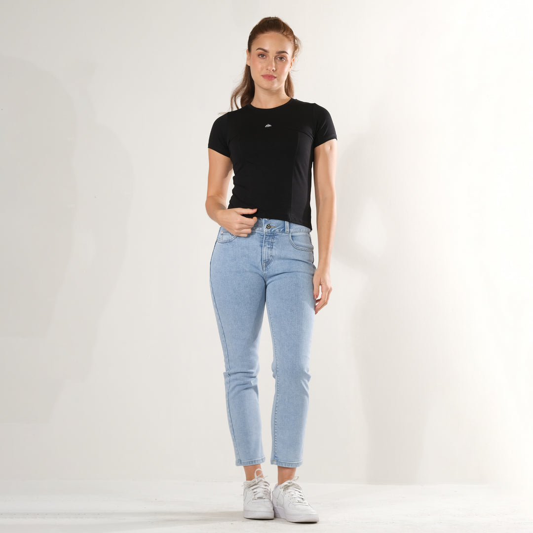LEE LADIES MODIFIED SEMI CROP TEE