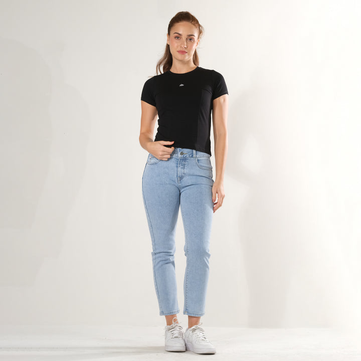 LEE LADIES MODIFIED SEMI CROP TEE