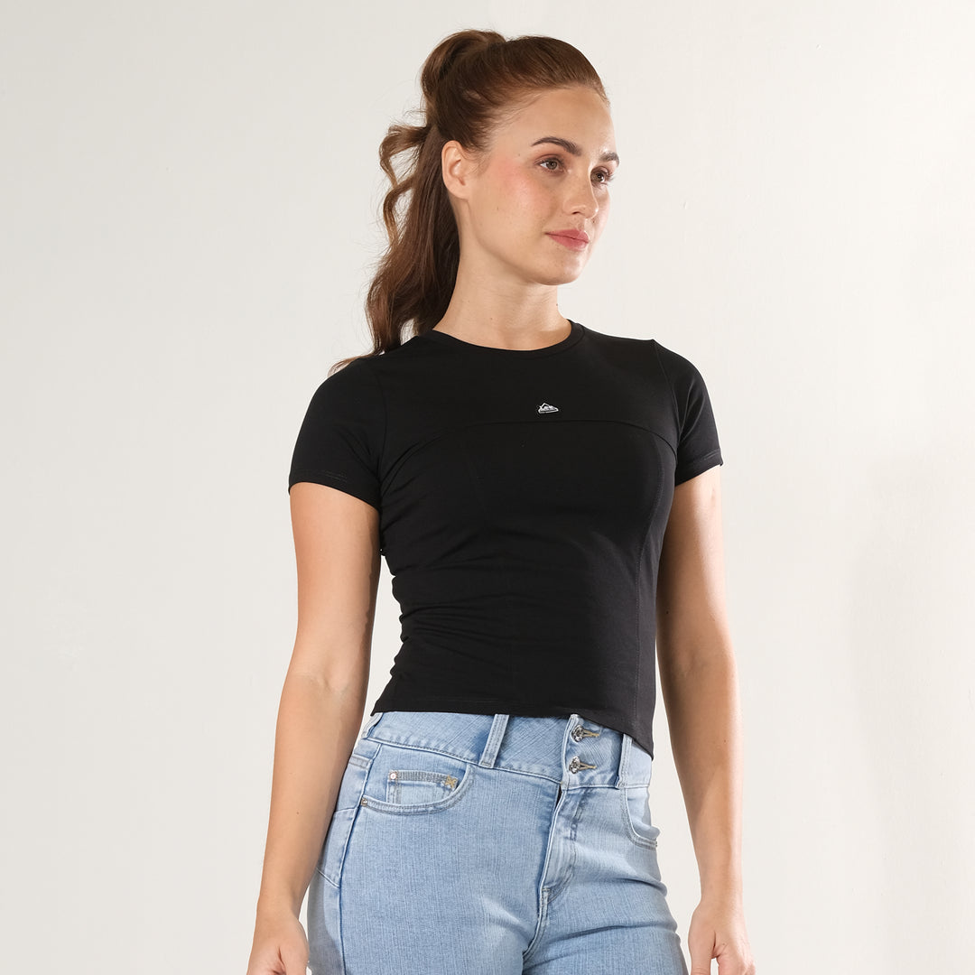LEE LADIES MODIFIED SEMI CROP TEE