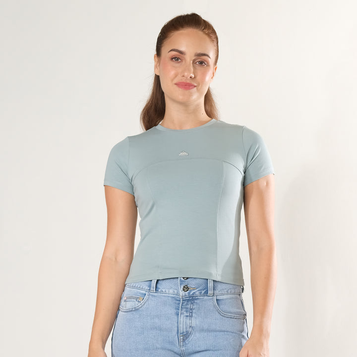 LEE LADIES MODIFIED SEMI CROP TEE