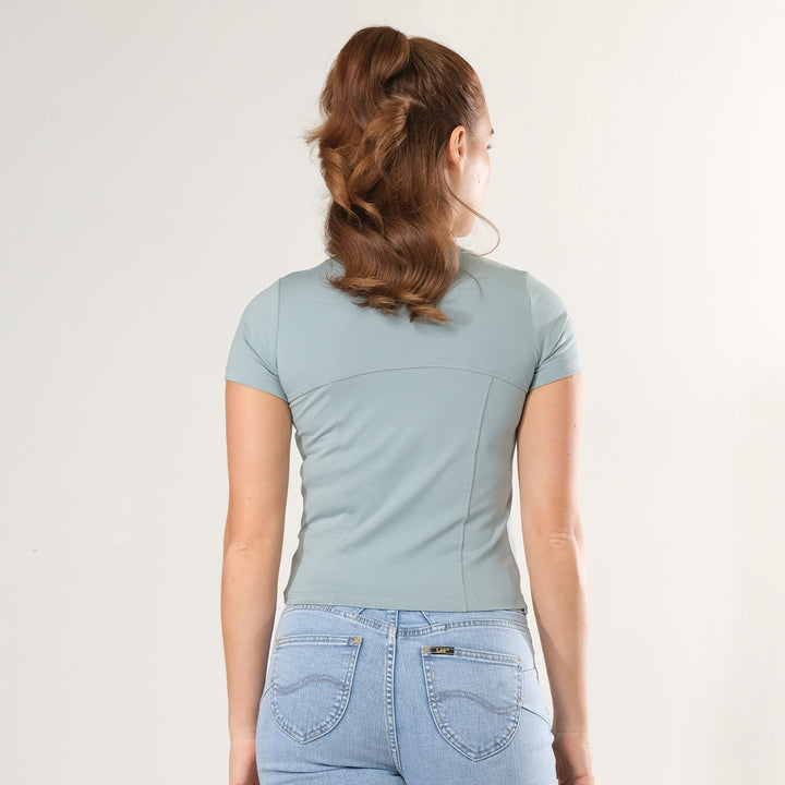 LEE LADIES MODIFIED SEMI CROP TEE