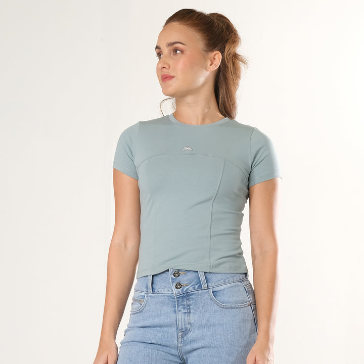 LEE LADIES MODIFIED SEMI CROP TEE