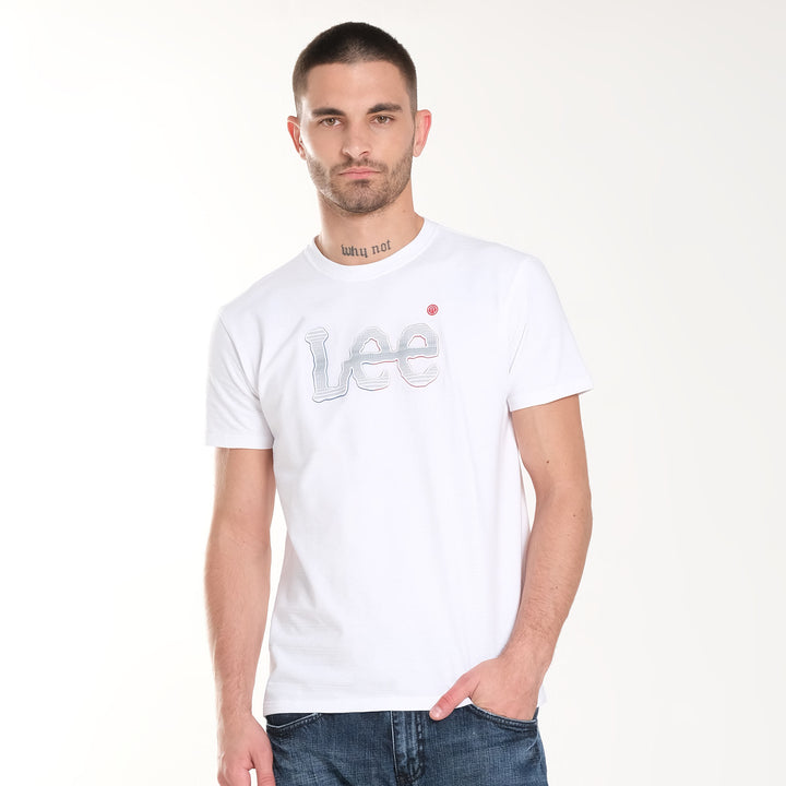 MENS ROUNDNECK EMBOSSED LOGO TEE