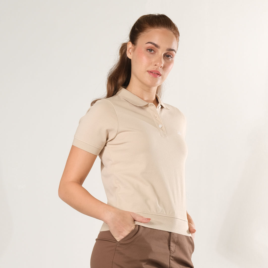 LEE LADIES SCRIPT LOGO POLO SHIRT