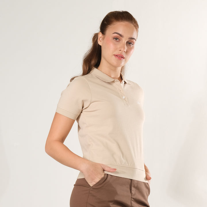 LEE LADIES SCRIPT LOGO POLO SHIRT
