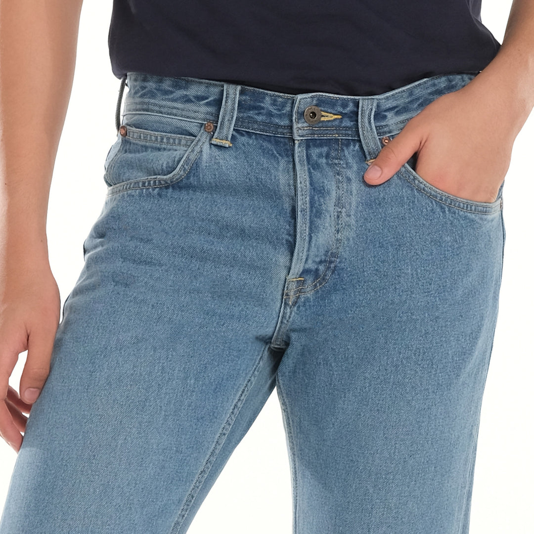 LEE MENS 101+ RETRO STRAIGHT BUTTON FLY PANTS in HORIZON BLUE