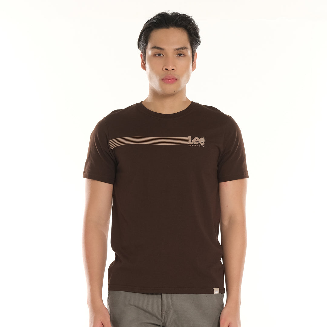 LEE MENS ROUNDNECK SMALL LOGO TEE