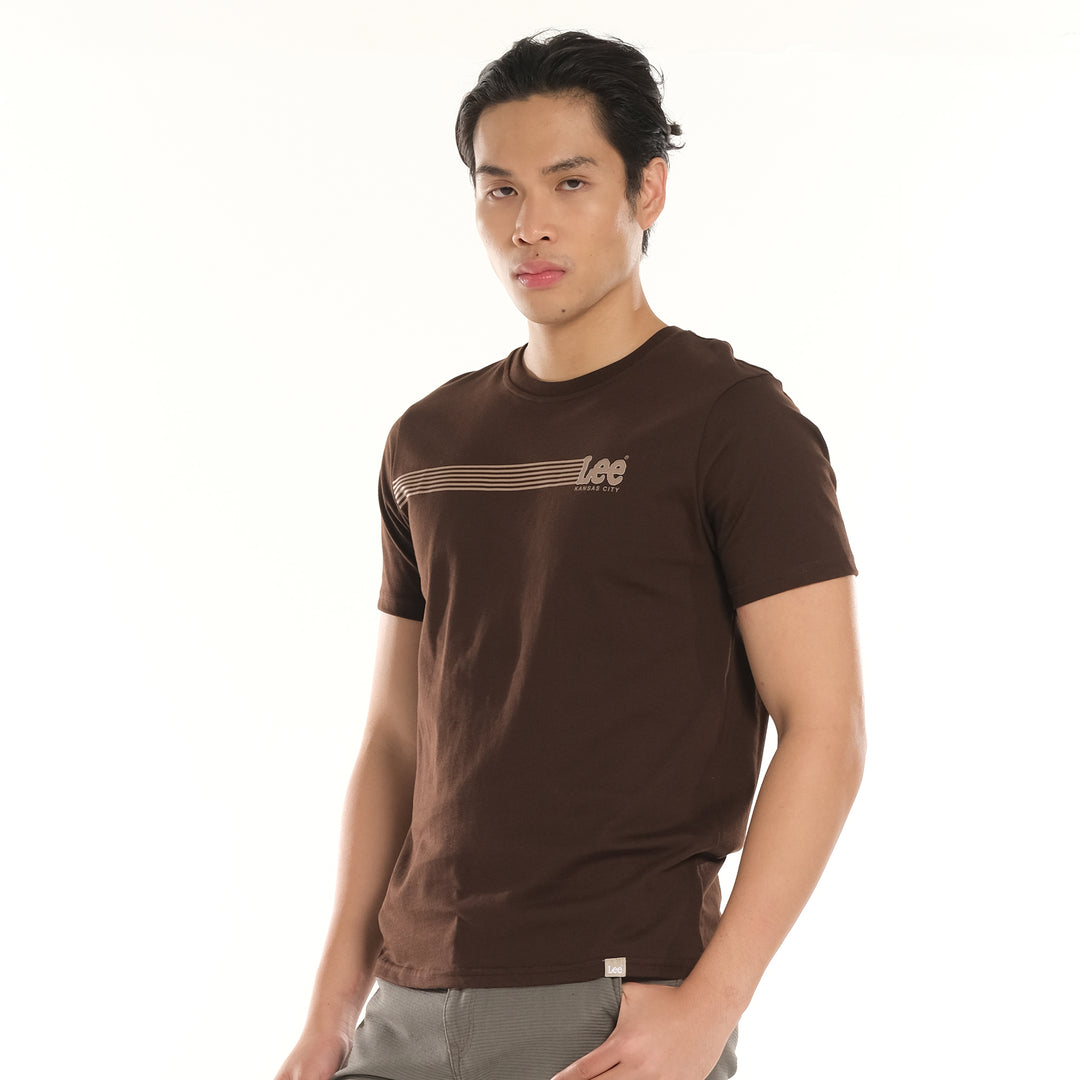 LEE MENS ROUNDNECK SMALL LOGO TEE