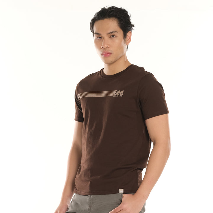 LEE MENS ROUNDNECK SMALL LOGO TEE