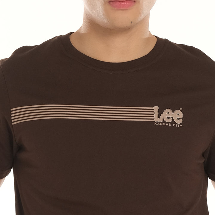 LEE MENS ROUNDNECK SMALL LOGO TEE