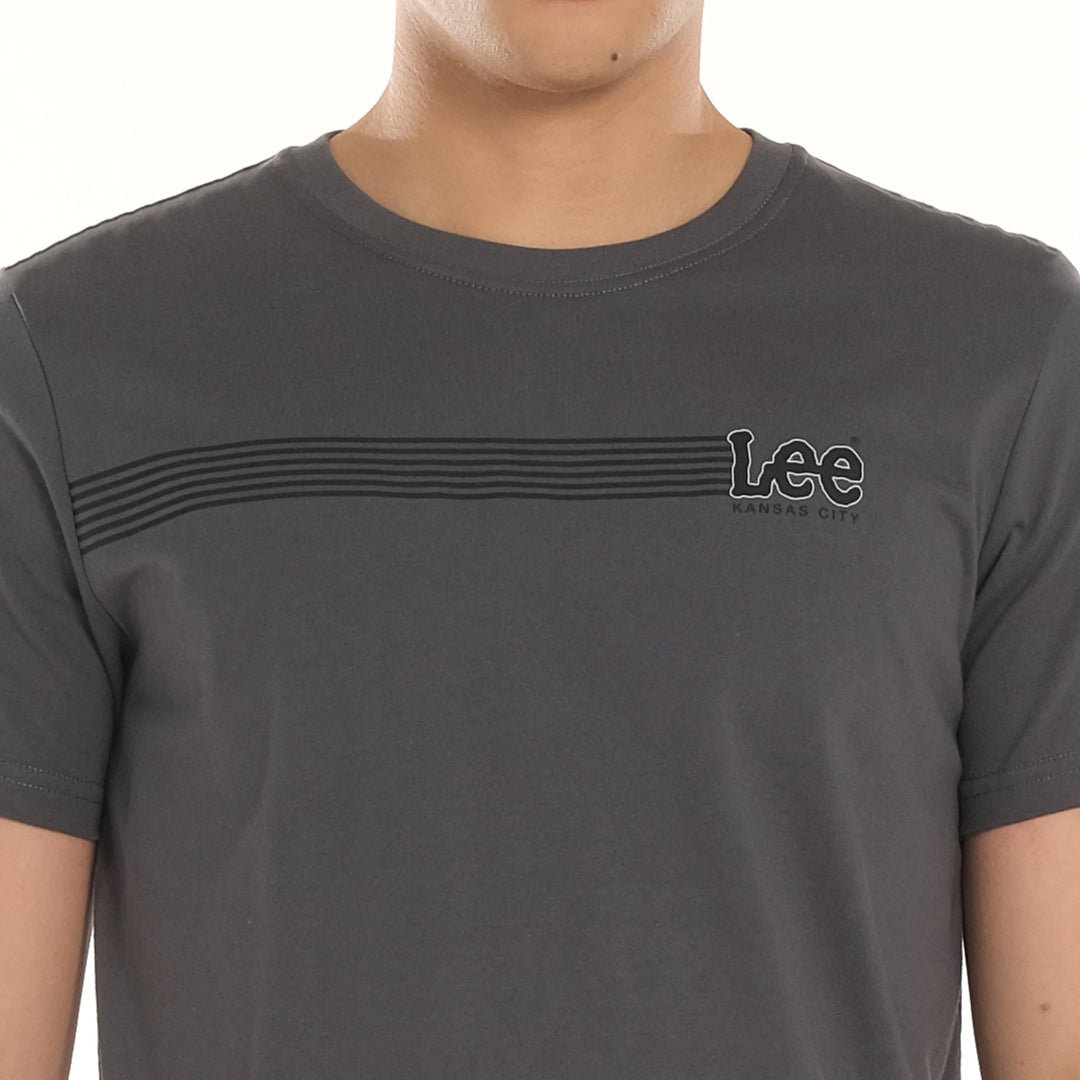 LEE MENS ROUNDNECK SMALL LOGO TEE
