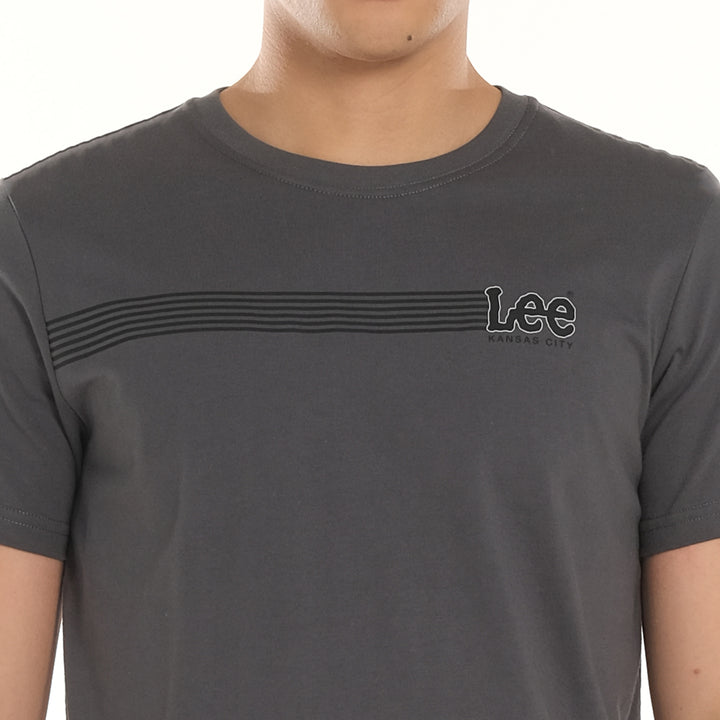 LEE MENS ROUNDNECK SMALL LOGO TEE