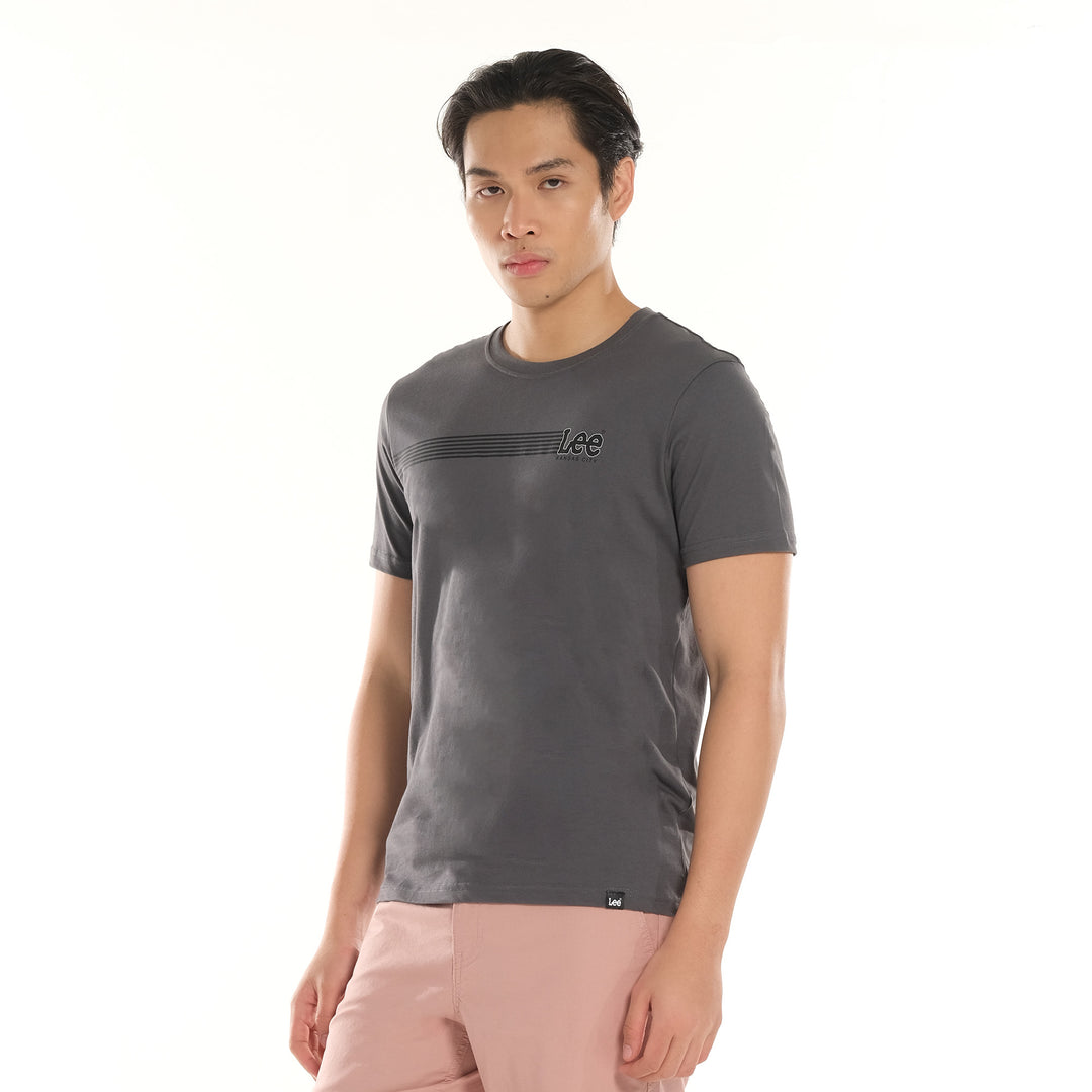 LEE MENS ROUNDNECK SMALL LOGO TEE