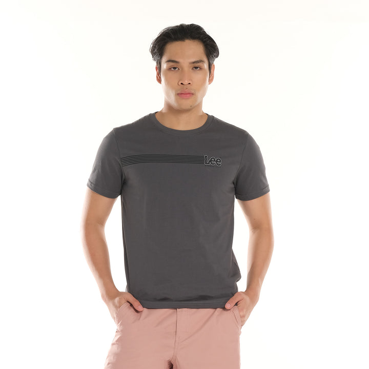 LEE MENS ROUNDNECK SMALL LOGO TEE