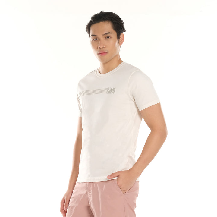 LEE MENS ROUNDNECK SMALL LOGO TEE
