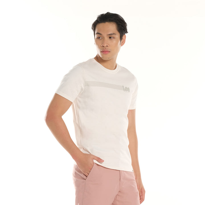 LEE MENS ROUNDNECK SMALL LOGO TEE