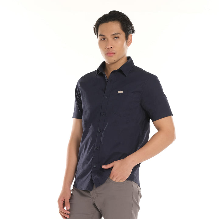 LEE MENS WOVEN POLO