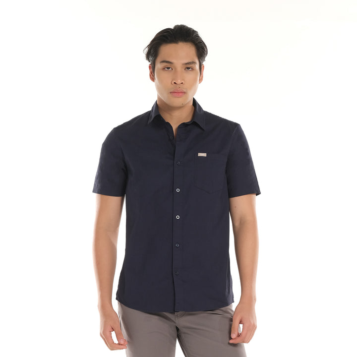 LEE MENS WOVEN POLO