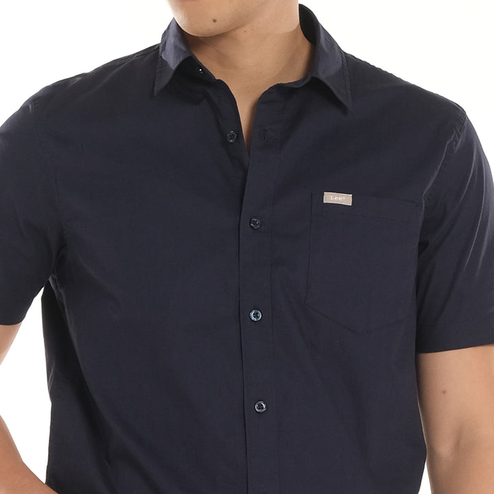 LEE MENS WOVEN POLO