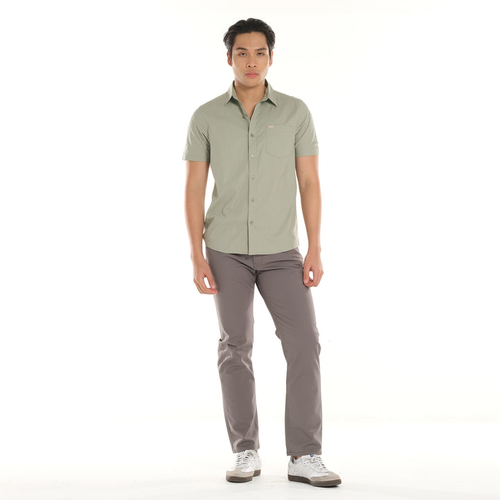 LEE MENS WOVEN POLO