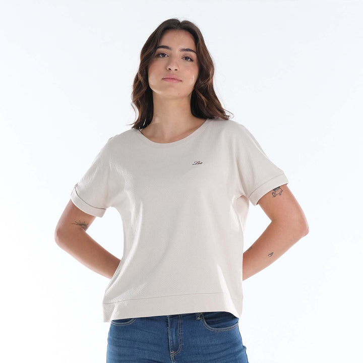 LEE LADIES ROUNNECK WITH WAISTBAND & CUFF
