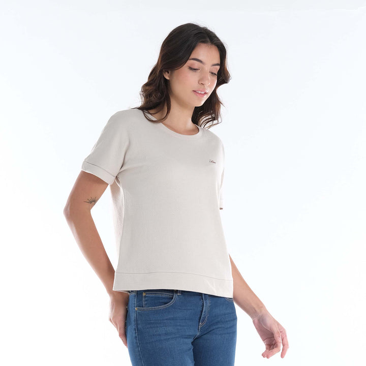 LEE LADIES ROUNNECK WITH WAISTBAND & CUFF