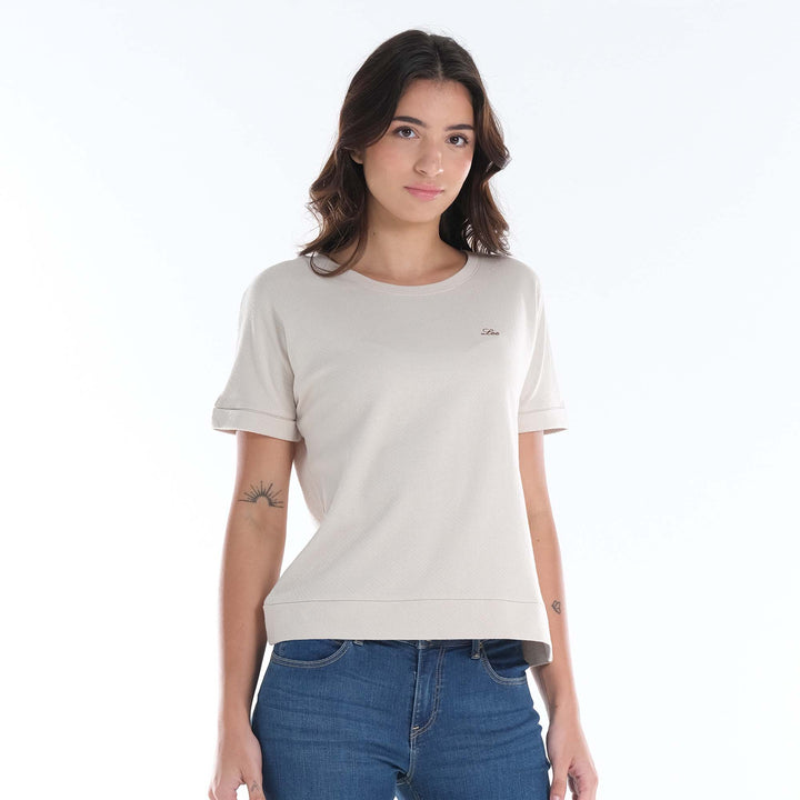 LEE LADIES ROUNNECK WITH WAISTBAND & CUFF