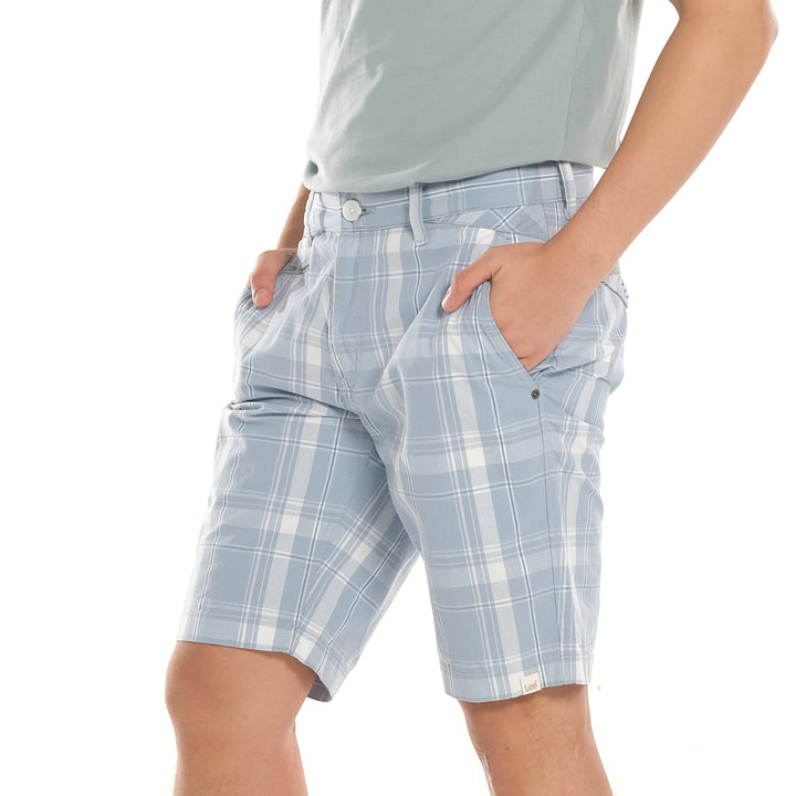 LEE MENS CHECKERED SHORTS