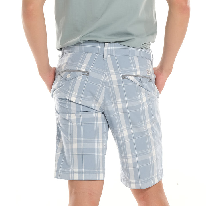 LEE MENS CHECKERED SHORTS