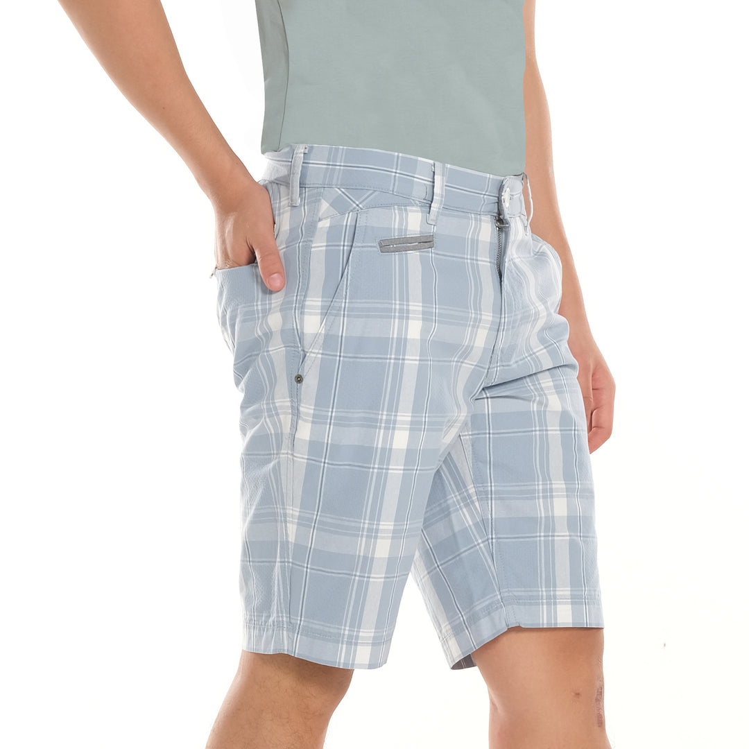 LEE MENS CHECKERED SHORTS