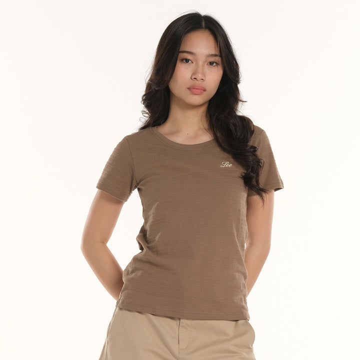 Lee Ladies Embroidered Logo Tee
