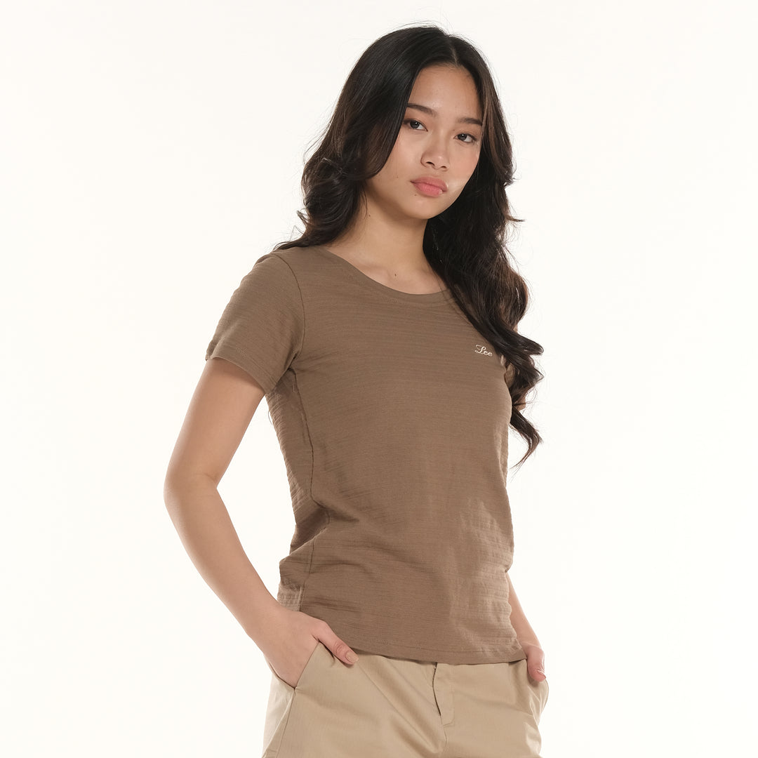 Lee Ladies Embroidered Logo Tee