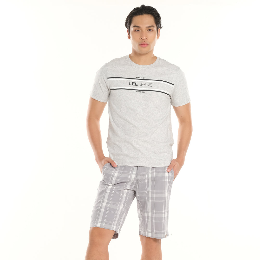 LEE MENS CHECKERED SHORTS
