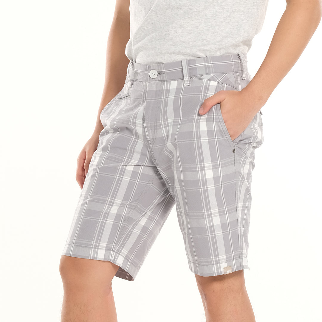 LEE MENS CHECKERED SHORTS