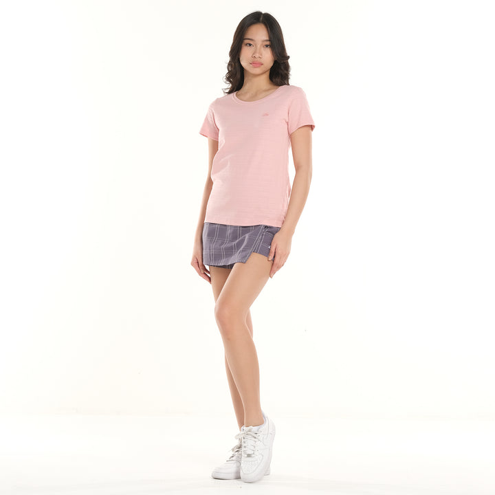 LEE LADIES ONE BUTTON CHECKERED SKORT