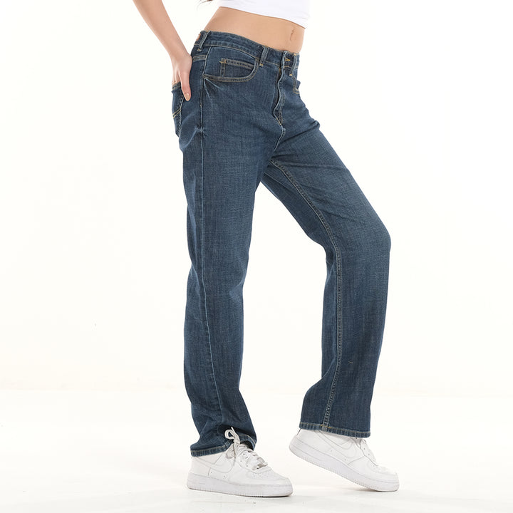 Lee Ladies Classic Straight Denim Jeans in Mid Light Shade