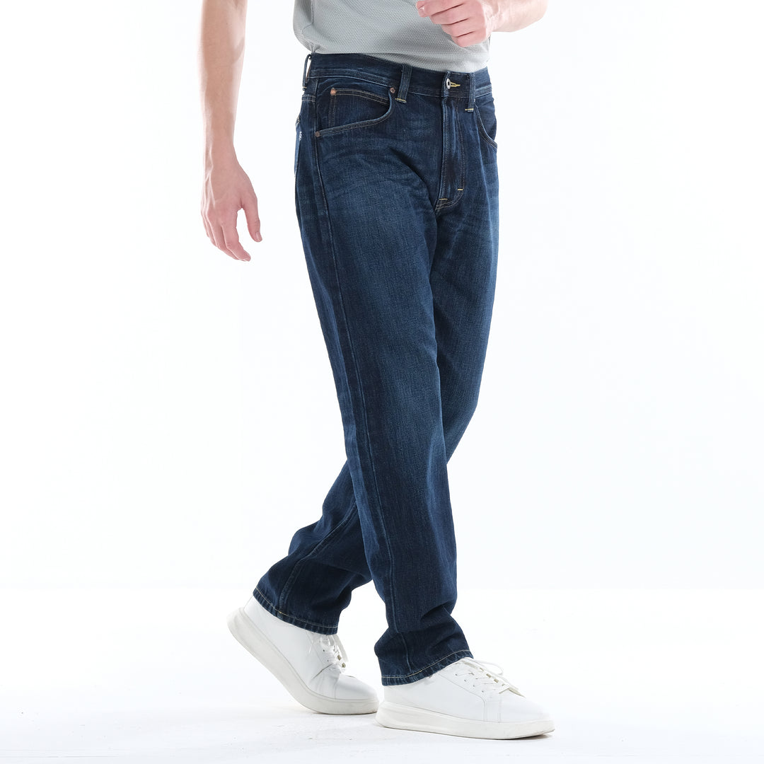 Lee Mens 101+Z Denim Pants 30" Inseam–Comfort Straight in Med Vintage Used