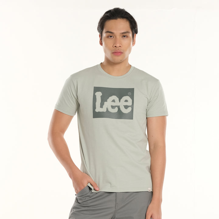 LEE MENS EMBOSSED BOX LOGO TEE