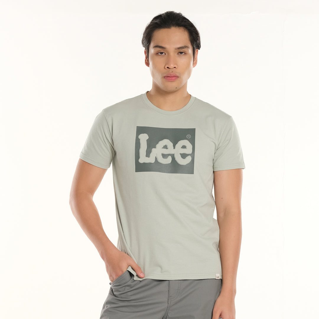LEE MENS EMBOSSED BOX LOGO TEE