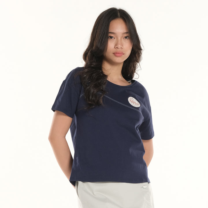 LEE LADIES BOXY FIT ROUNDNECK TEE