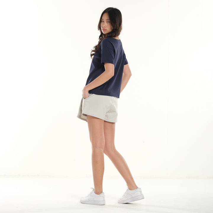 LEE LADIES BOXY FIT ROUNDNECK TEE