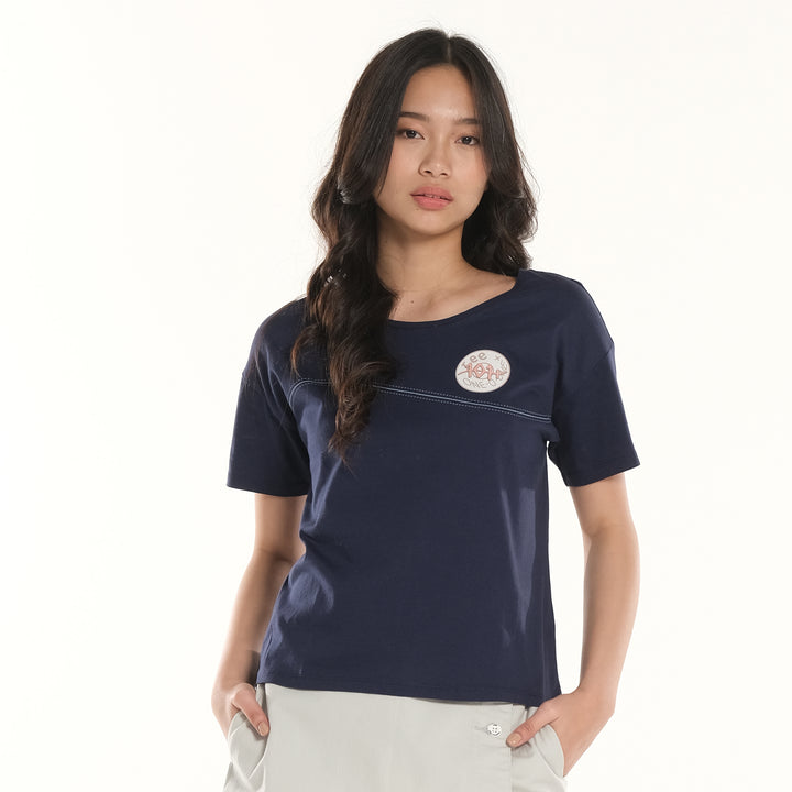 LEE LADIES BOXY FIT ROUNDNECK TEE