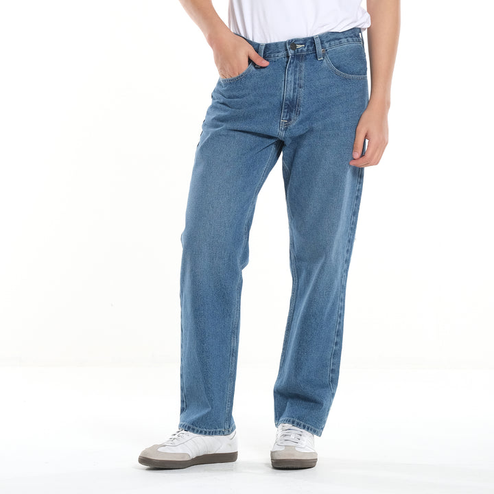 LEE MENS EASY RIDER LOOSE STRAIGHT DENIM JEANS 30" INSEAM