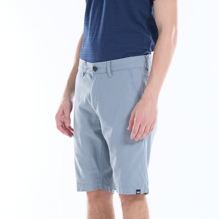 LEE MENS CHINO SHORTS PINSTRIPES FABRIC; 11" INSEAM