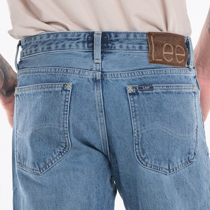 Lee Mens 101+ Zip Fly Denim Pants in Light Indigo Worn