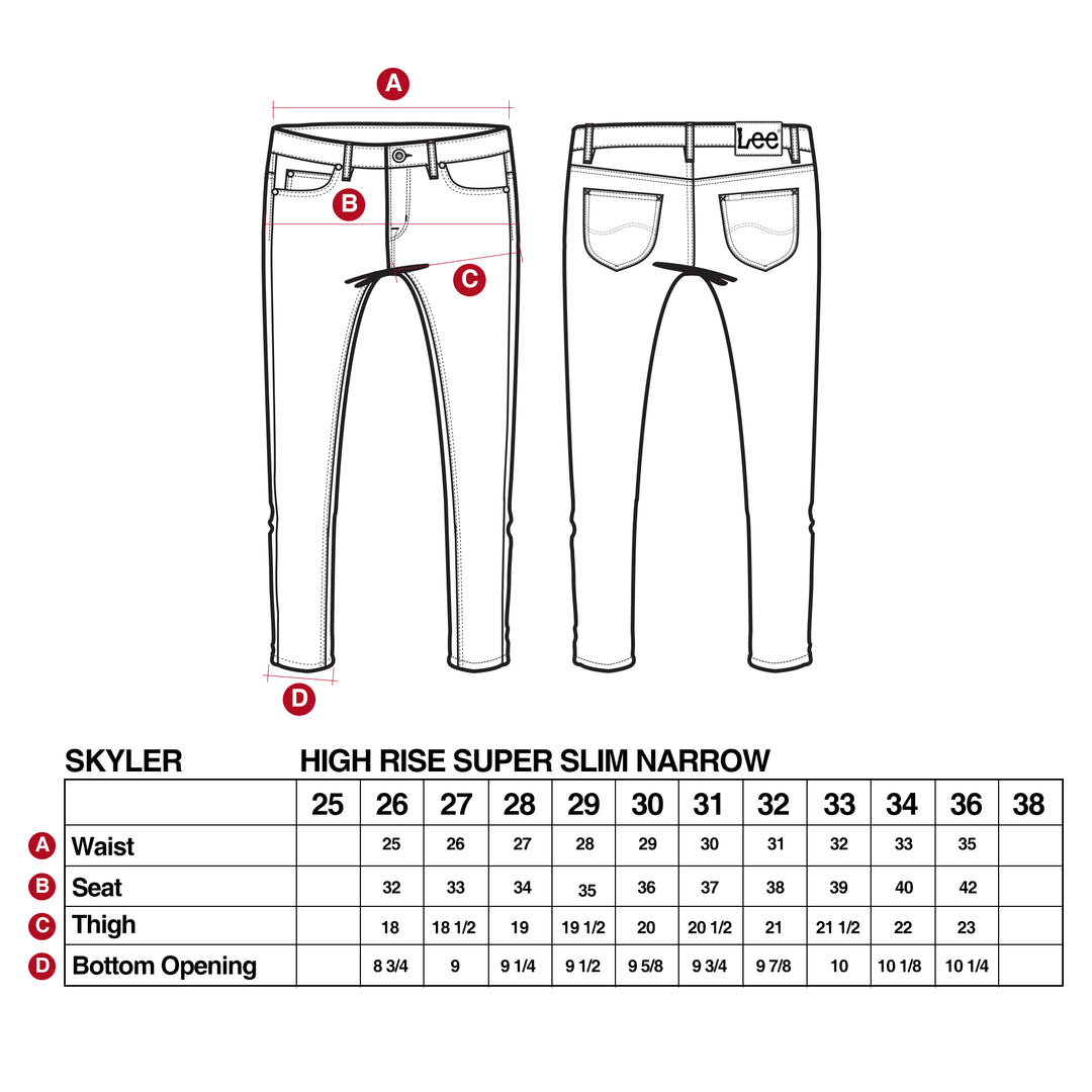 LEE 101+ WOMENS SKYLER JEANS IN ICE